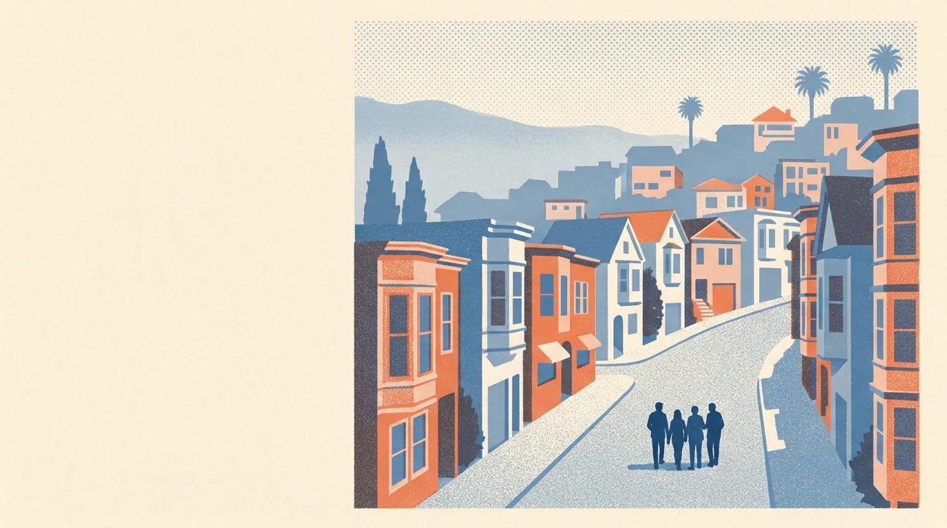Illustration of guided tours in San Francisco
