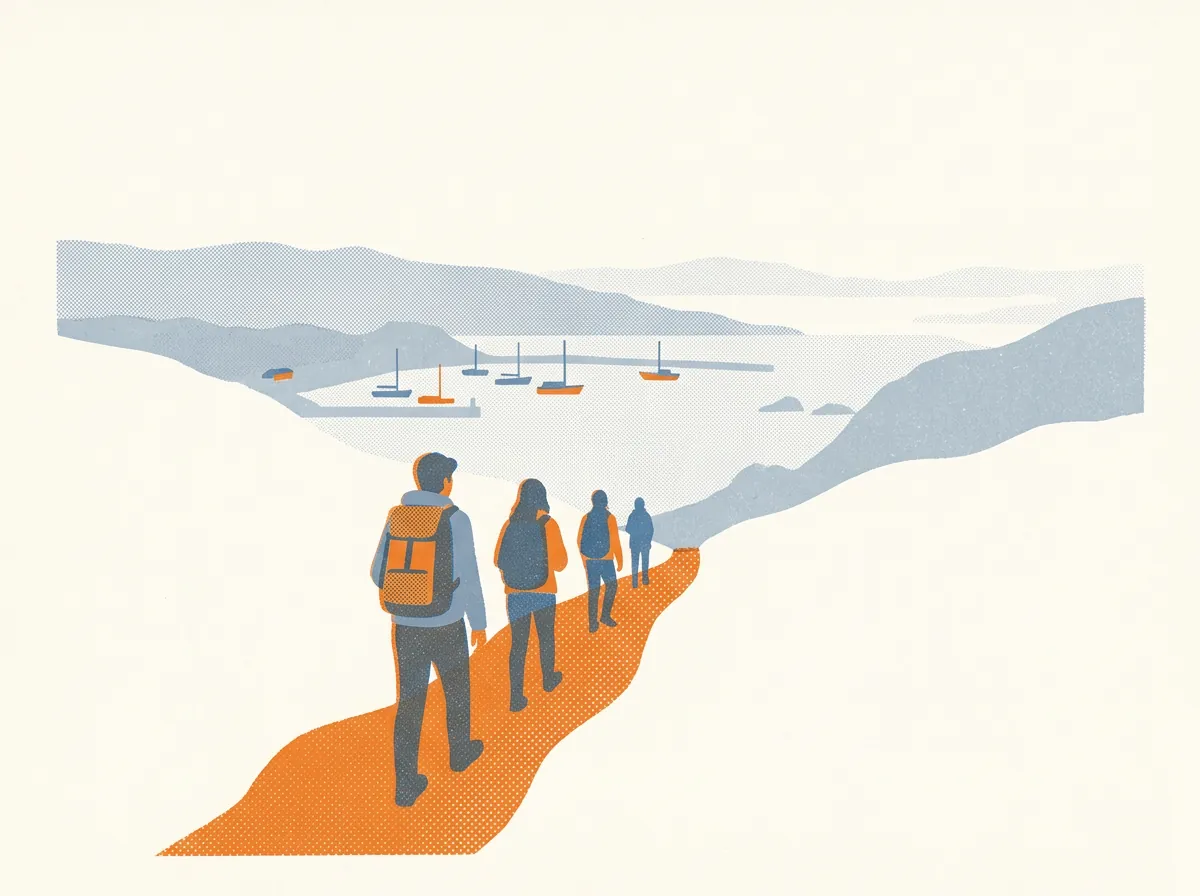 Illustration of guided tours in Tiburon